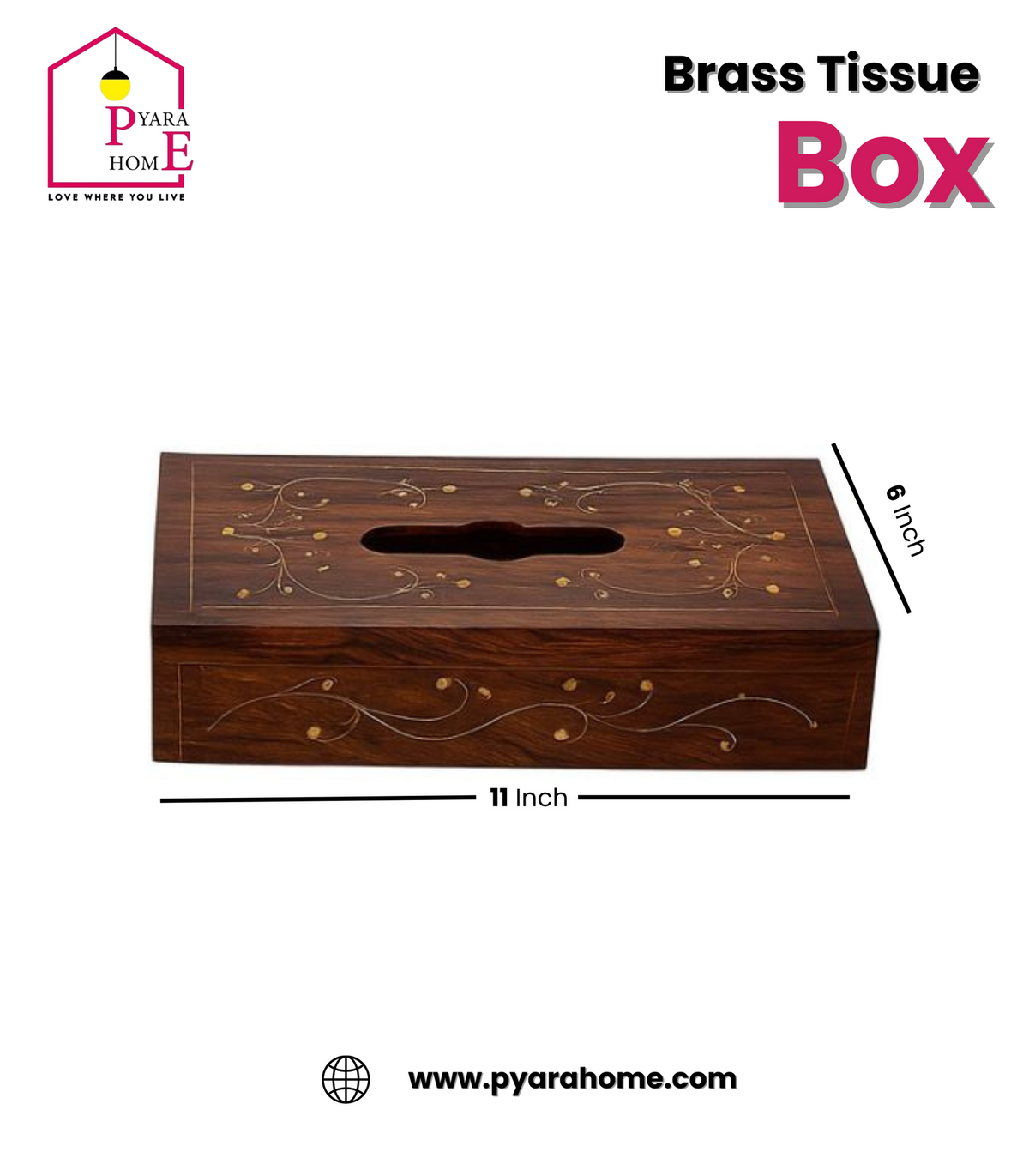 Brass Tissues Box