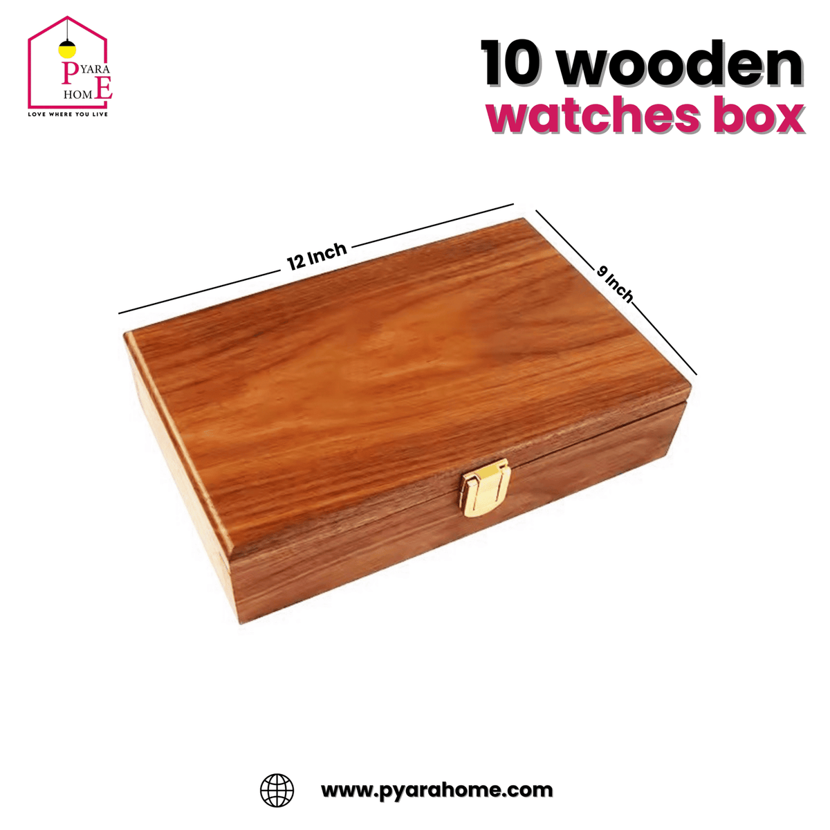 Classic Luxury Watch Case – 10 Slot