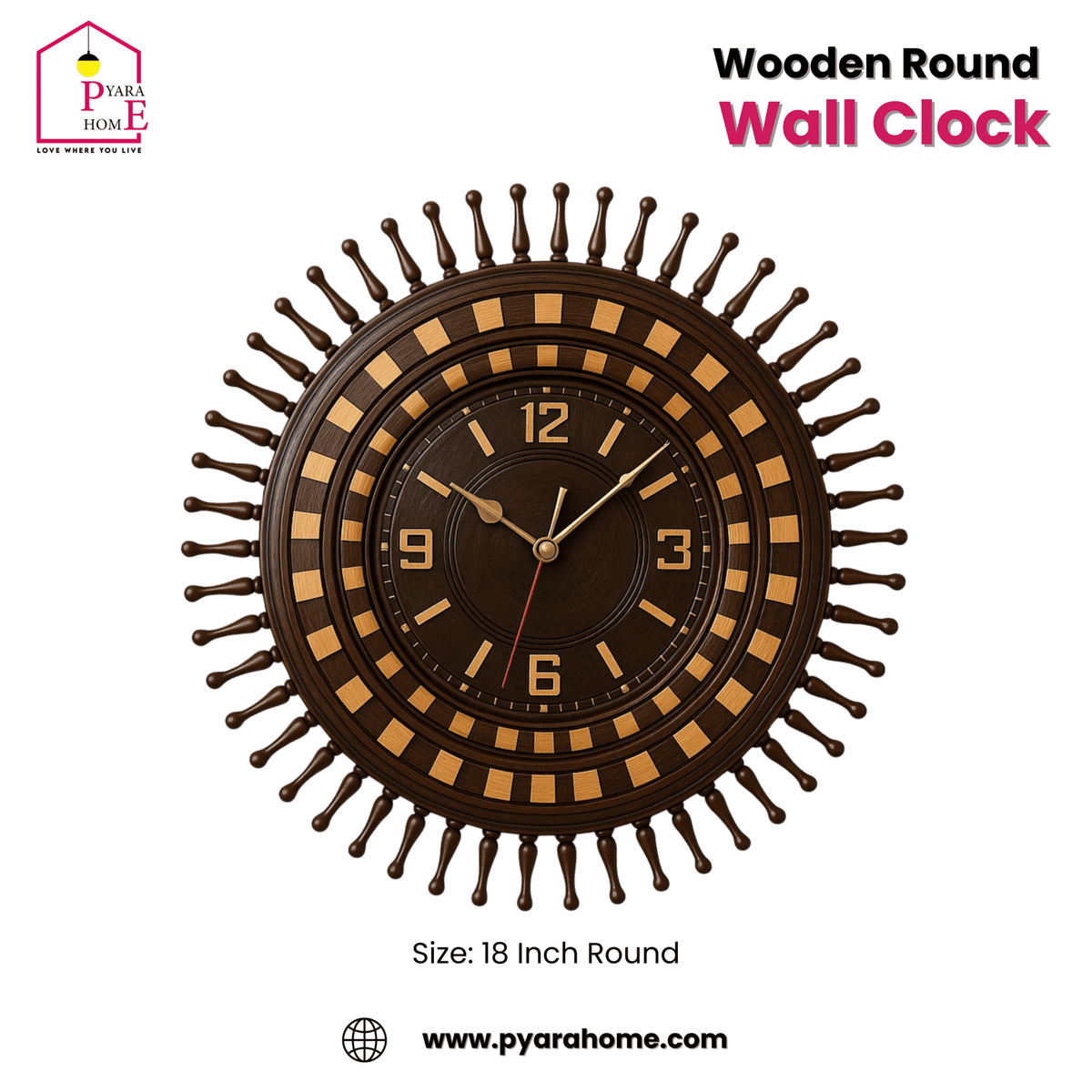 18″ Elegant Wall Clock