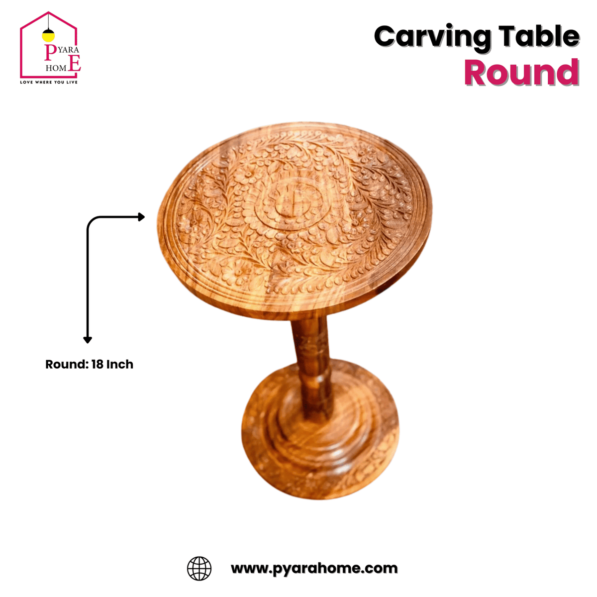 Carving Table Round