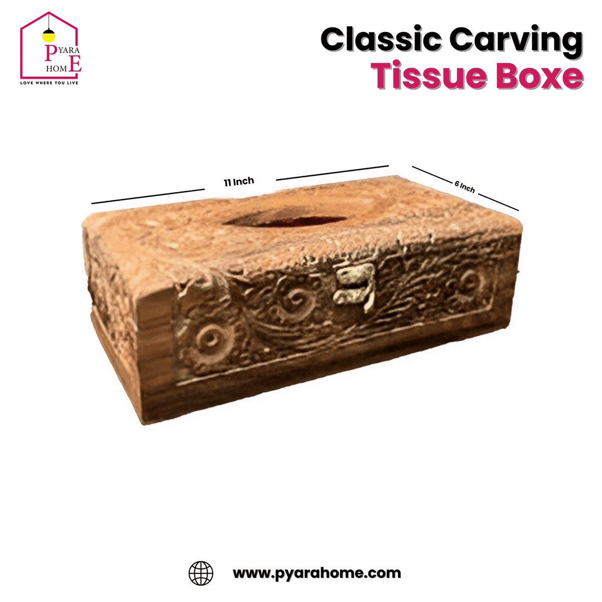 Carved Tissue Box