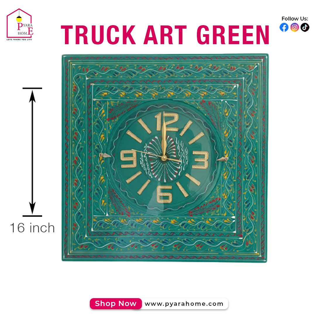 Truck Art Green 16 Inch