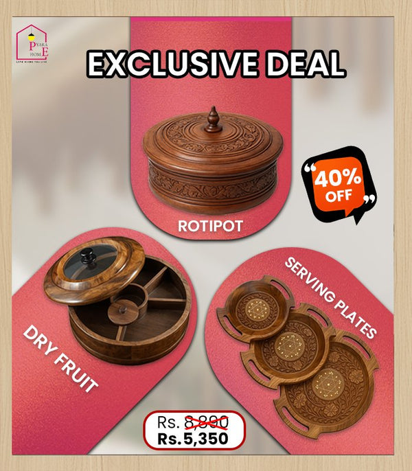 Exclusive Deal (RotiPot, Dry Fruit, Serving Plates)