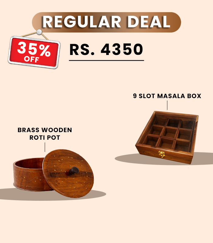 Best Regular Deal ( Spice Box, Brass Roti Pot )