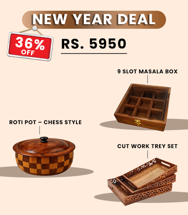New Year Deal (Spice Box, Rotipot Chess Style, Tray Set)