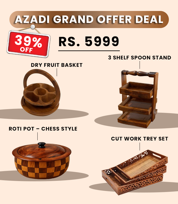 Grand Deal (Tray Set, Rotipot, Spoon Stand, Fruit Basket)