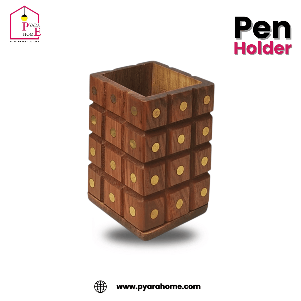Rustic Charm Pen Holder