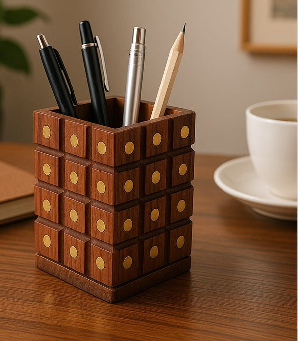 Rustic Charm Pen Holder