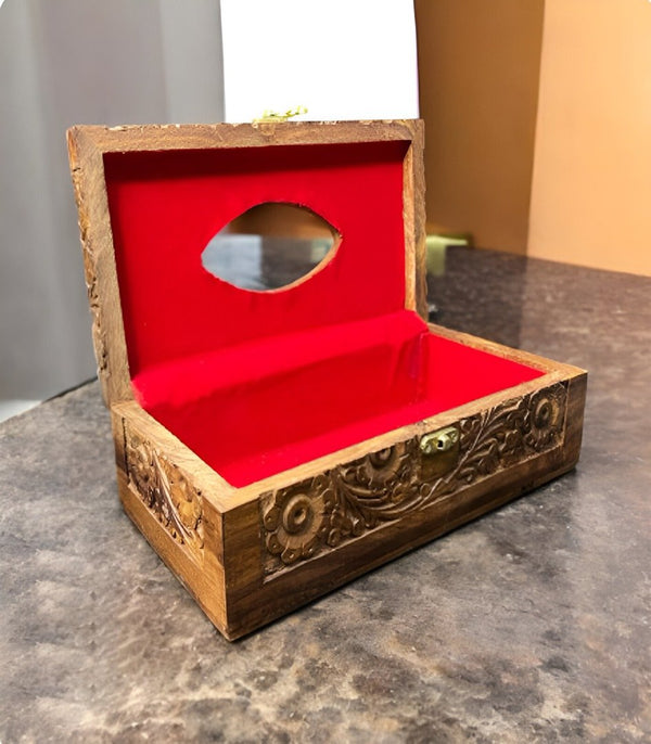Carved Tissue Box