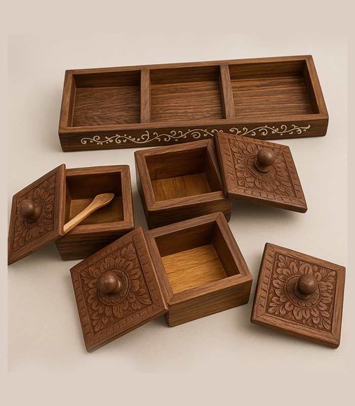 Rustic Brass Coffee Caddy