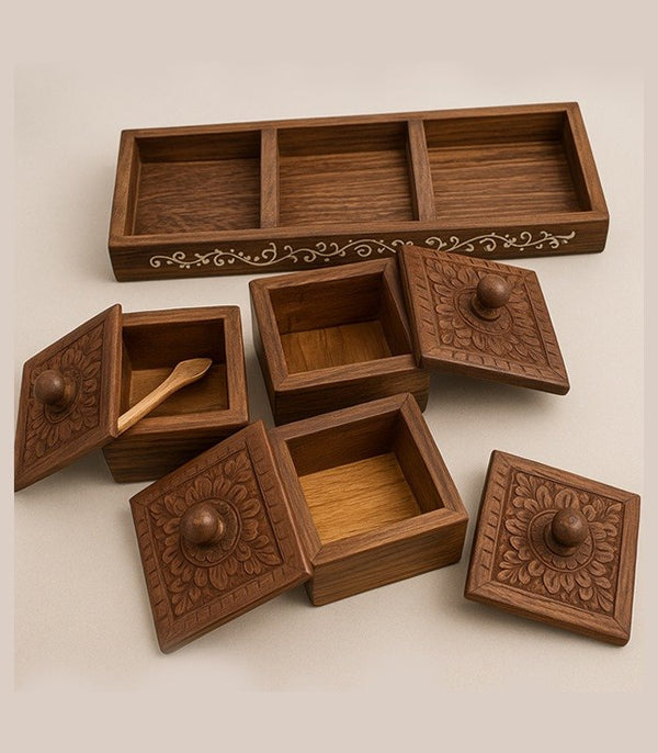 Rustic Brass Coffee Caddy