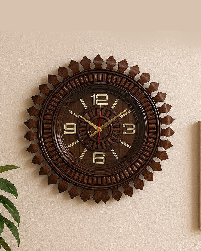 Wall Clock Sun Style