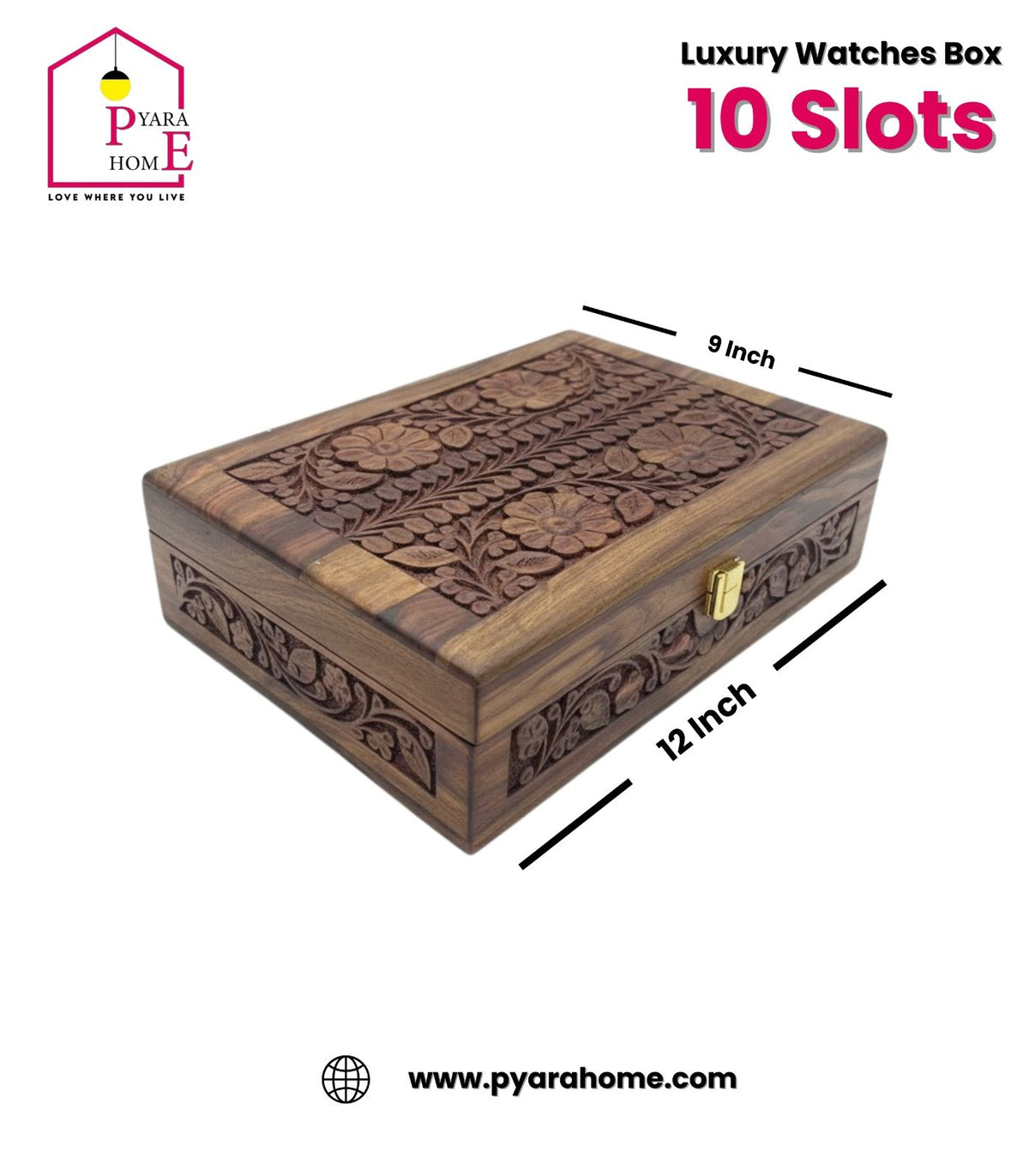 Prestige Luxury Watch Box – 10 Slots