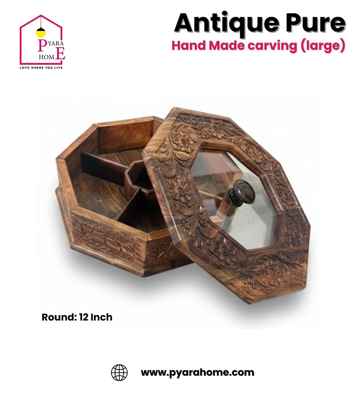 Carving Dry Fruits Pot