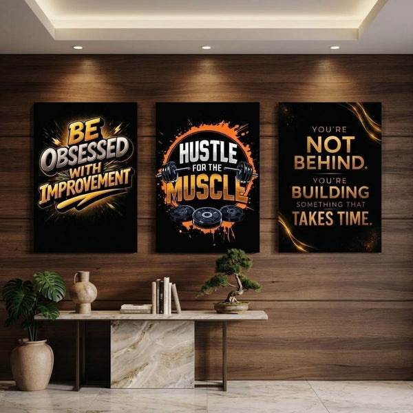 Set of 3 Premium Wall Art Photo Tiles – Home Decor Accessory Designed For Interior Styling And Daily Living Space Routine - Size: 8x11