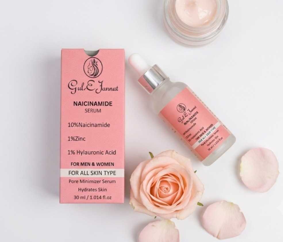 Niacinamide Serum | 10% Niacinamide + 1% Zinc + 1% Hyaluronic Acid |Pore Minimizer Face Serum | Hydrates Skin | ForMen & Women | All Skin Types - 30ml