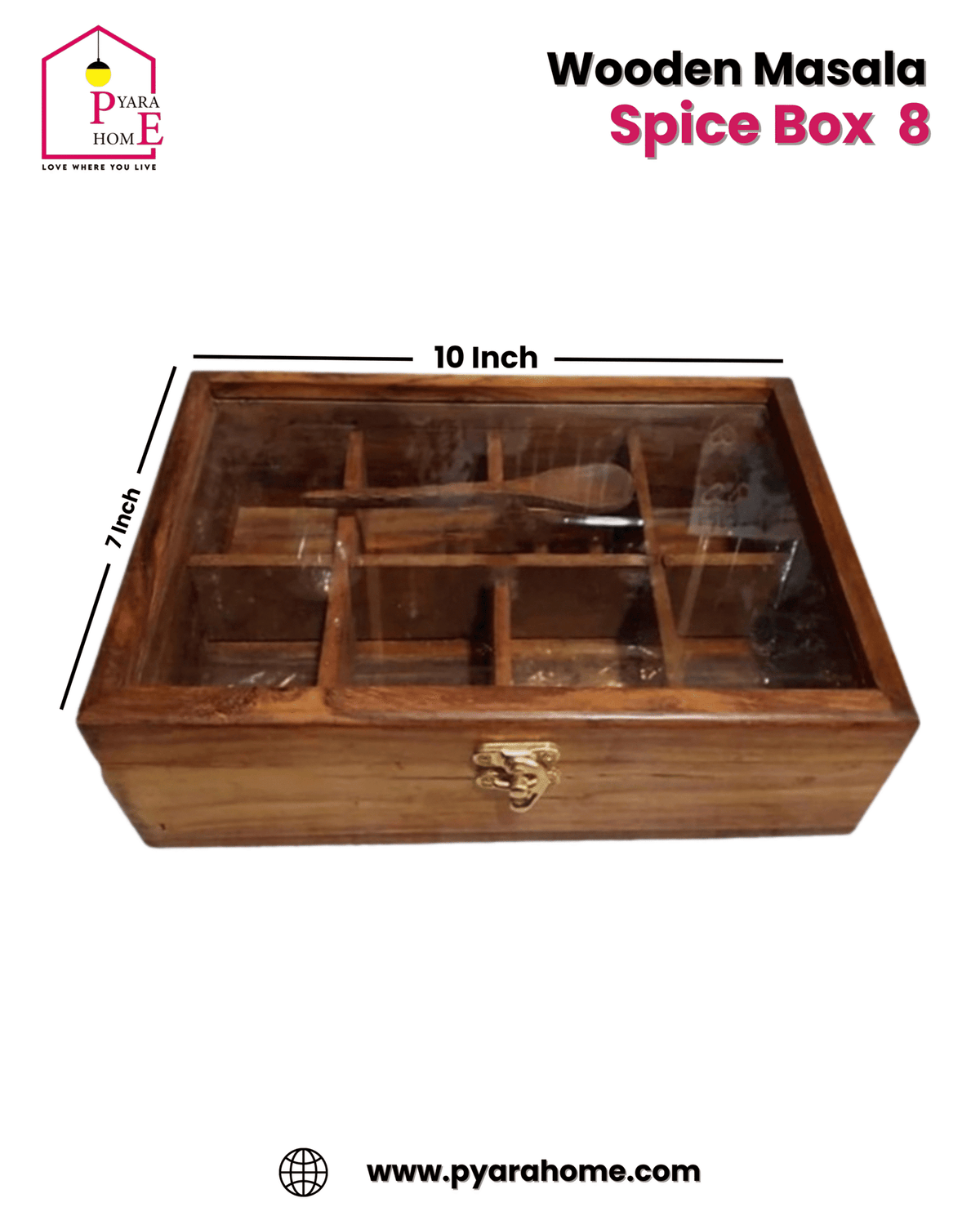 Elegant Masala Box – 8 Slot