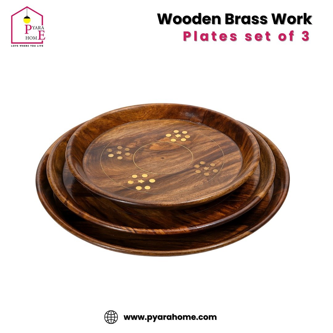 Brass Plate Set (3Pc)