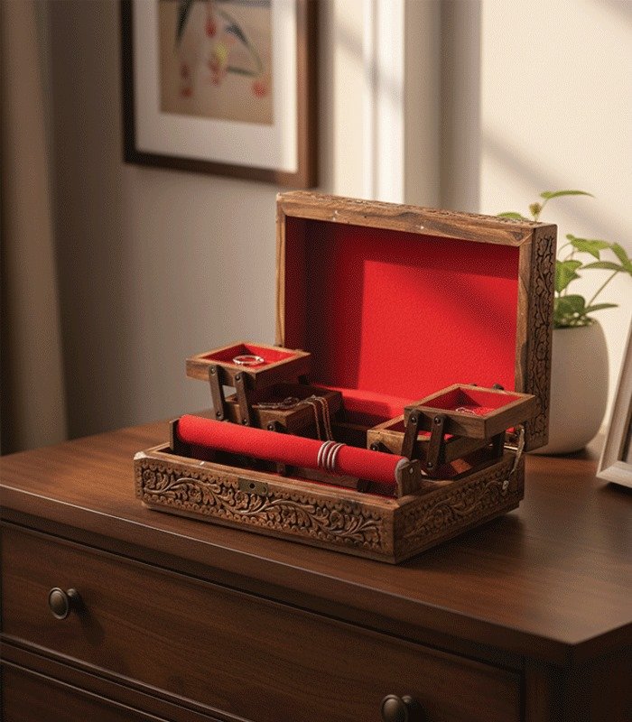 Jewelry Box with Bangle Stand (Large)
