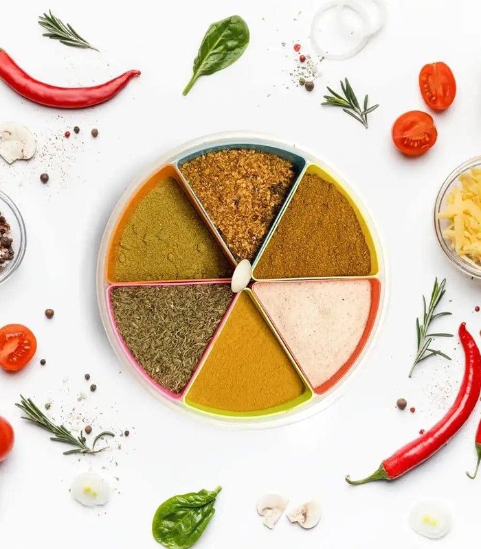 6-Partition Spice Box