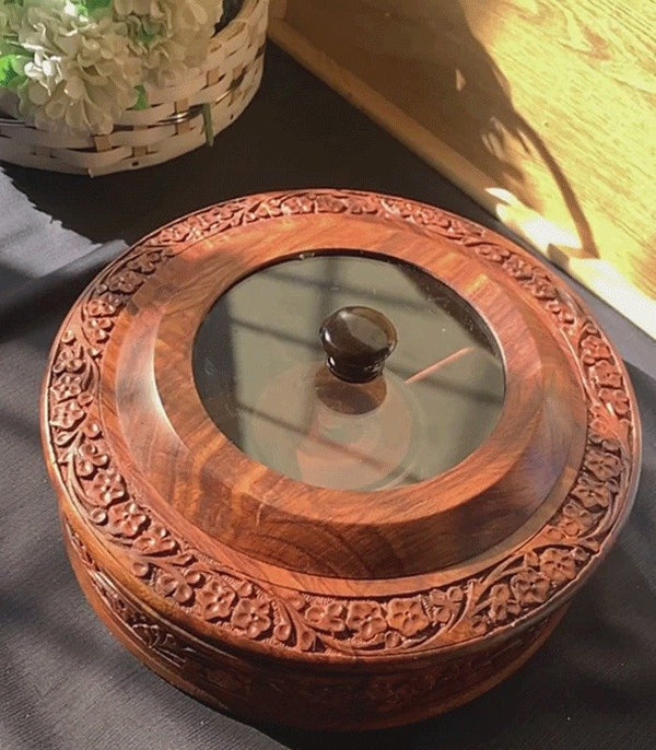 Carving Dry Fruits Pot