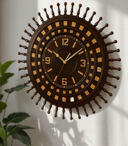 18-Inch Wooden Round Wall Clock